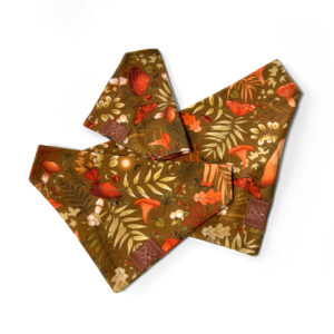 zielone bandanki z grzybami i ćmami