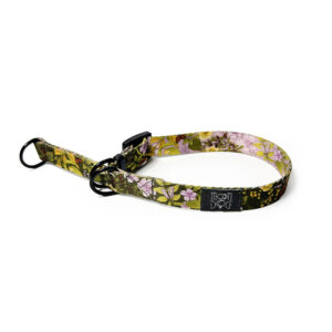 folklor na obroży dla psa w kolorze łąki wrześniowej