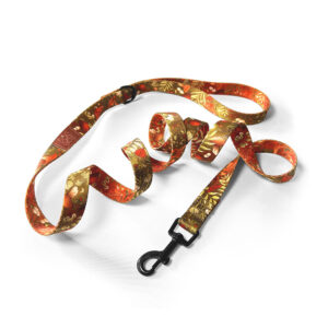 smycz miejska rudo-zielona w grzyby ćmy, rośliny takie jak paprocie i liście jesienne