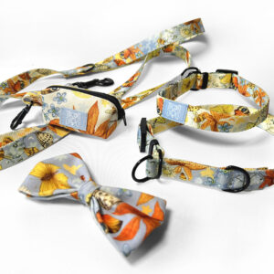 kolekcja sunday z muszką, obrożami smyczą i etui