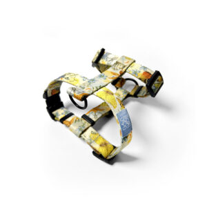 szelki dla psa w kwiatowe wzory