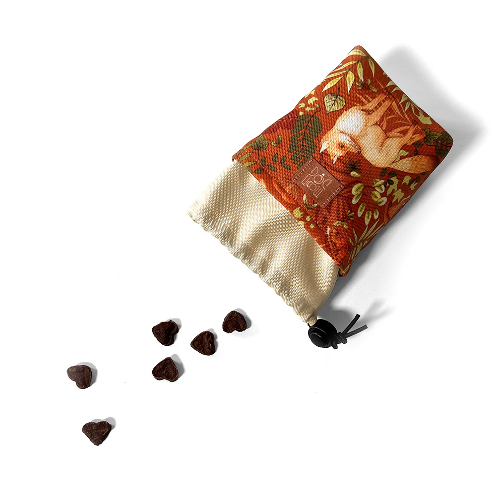 torebka na przysmaki pomarańczowa na jesień