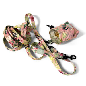 minisaszetka na przysmaki dla psa różowa