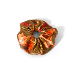 Welurowa scrunchie AUTUMN MOSS - obrazek 3